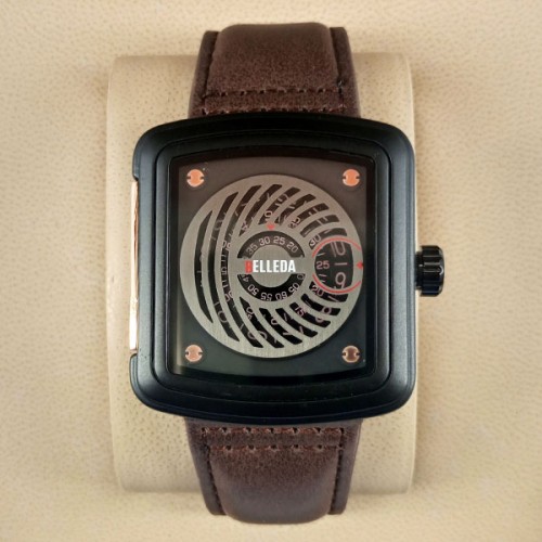 belleda-b9290-original-watch-leather-strap-dial-black-grey-color