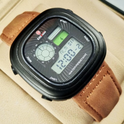 kademan-k365-brown-digital-watch-leather
